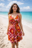 Bright Pink Colourful Dotty Short Summer Dress - Fair Trade 100% Cotton